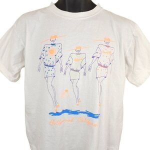 Hollywood T Shirt Mens Size Large Vintage 90s Beverly Hills Sunset Blvd Rodeo Dr
